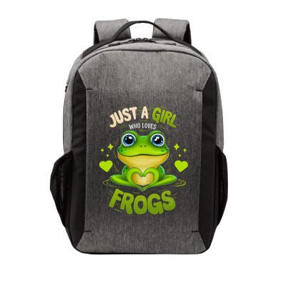 Just A Girl Who Loves Frogs Funny Frog Lover Girl Woman Vector Backpack