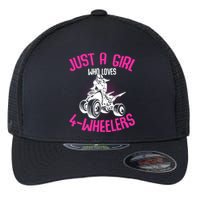 Just A Girl Who Loves 4 Wheelers Atv Quad Flexfit Unipanel Trucker Cap