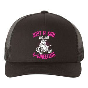 Just A Girl Who Loves 4 Wheelers Atv Quad Yupoong Adult 5-Panel Trucker Hat