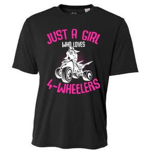 Just A Girl Who Loves 4 Wheelers Atv Quad Cooling Performance Crew T-Shirt