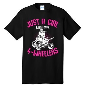 Just A Girl Who Loves 4 Wheelers Atv Quad Tall T-Shirt