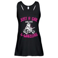 Just A Girl Who Loves 4 Wheelers Atv Quad Ladies Essential Flowy Tank