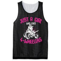 Just A Girl Who Loves 4 Wheelers Atv Quad Mesh Reversible Basketball Jersey Tank