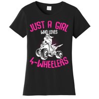 Just A Girl Who Loves 4 Wheelers Atv Quad Women's T-Shirt