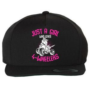 Just A Girl Who Loves 4 Wheelers Atv Quad Wool Snapback Cap