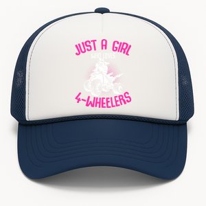 Just A Girl Who Loves 4 Wheelers Atv Quad Trucker Hat