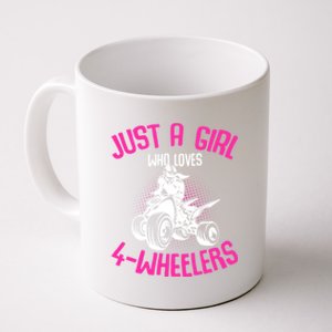 Just A Girl Who Loves 4 Wheelers Atv Quad Coffee Mug