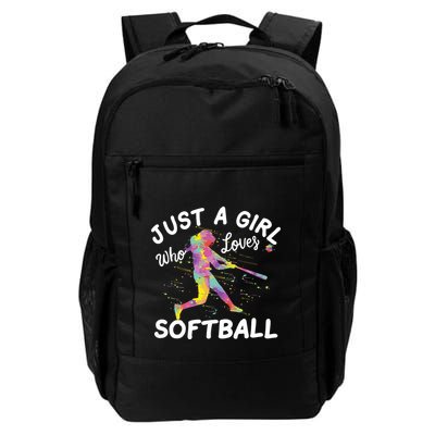 Just A Girl Who Loves Softball Backpack
