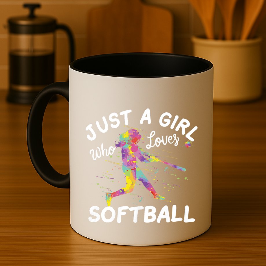 Just A Girl Who Loves Softball Mug