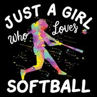 Just A Girl Who Loves Softball 16 in Basic Backpack