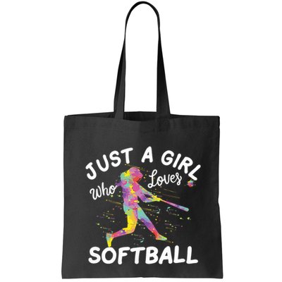 Just A Girl Who Loves Softball Bag