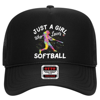 Just A Girl Who Loves Softball Trucker Hat