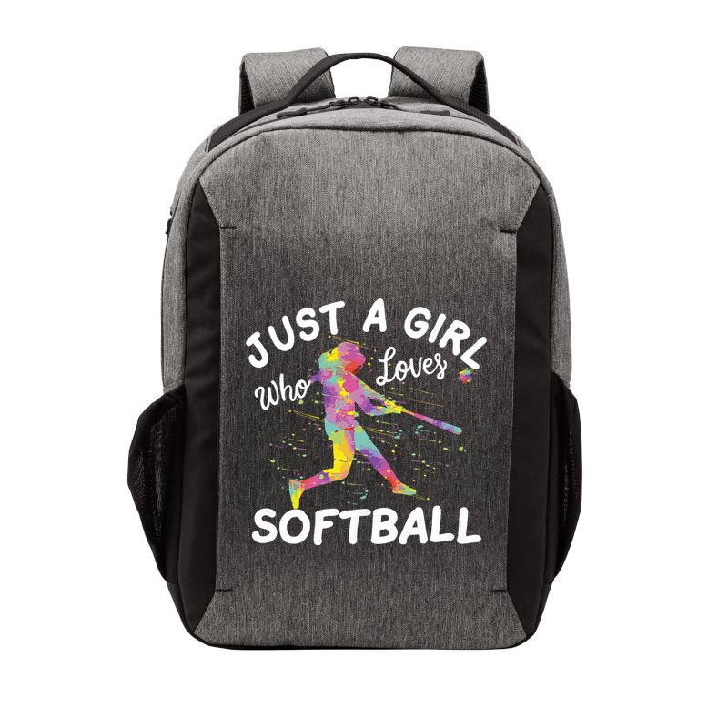 Just A Girl Who Loves Softball Vector Backpack