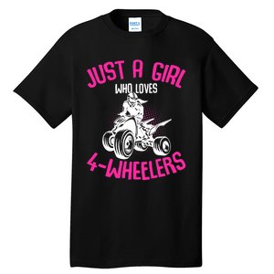 Just a Girl who loves 4 Wheelers ATV Quad Girl Tall T-Shirt