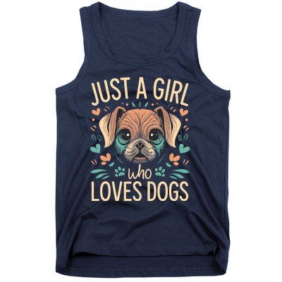 Just A Girl Who Loves Dogs Tank Top