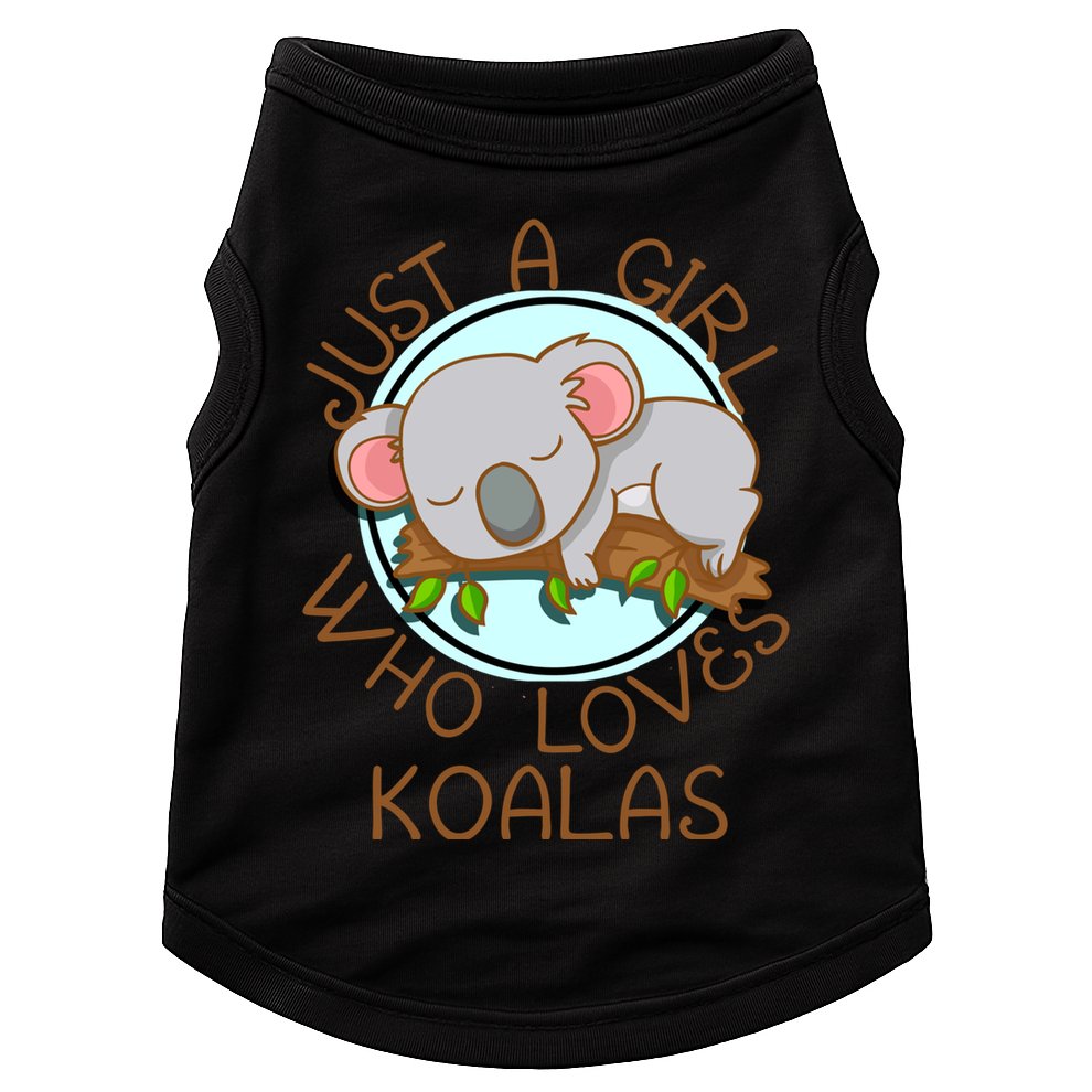 Just A Girl Who Loves Koala Bear Gift Doggie Tank