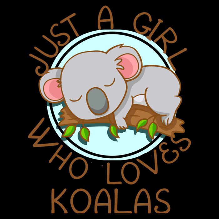 Just A Girl Who Loves Koala Bear Gift Doggie Tank