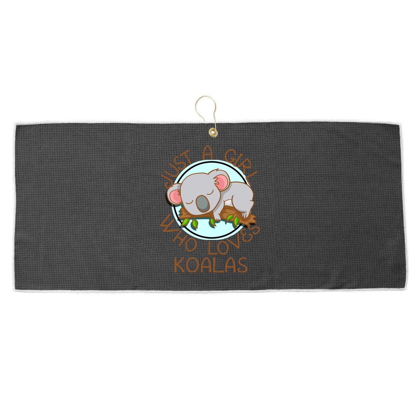 Just A Girl Who Loves Koala Bear Gift Large Microfiber Waffle Golf Towel