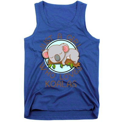 Just A Girl Who Loves Koala Bear Gift Tank Top