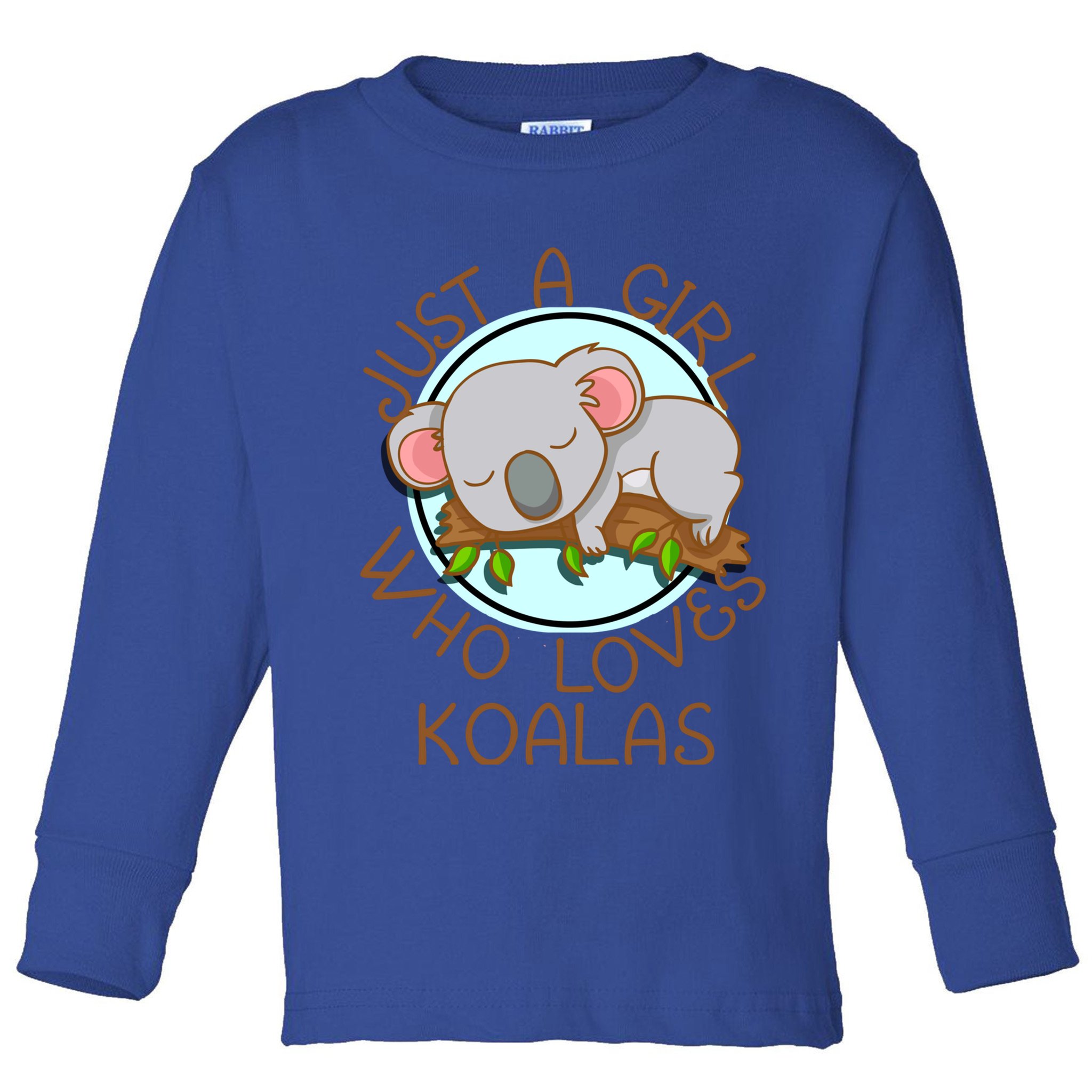 Just A Girl Who Loves Koala Bear Gift Toddler Long Sleeve Shirt