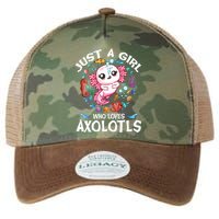 Just a Girl Who Loves Axolotls Cute Axolotl  Legacy Tie Dye Trucker Hat
