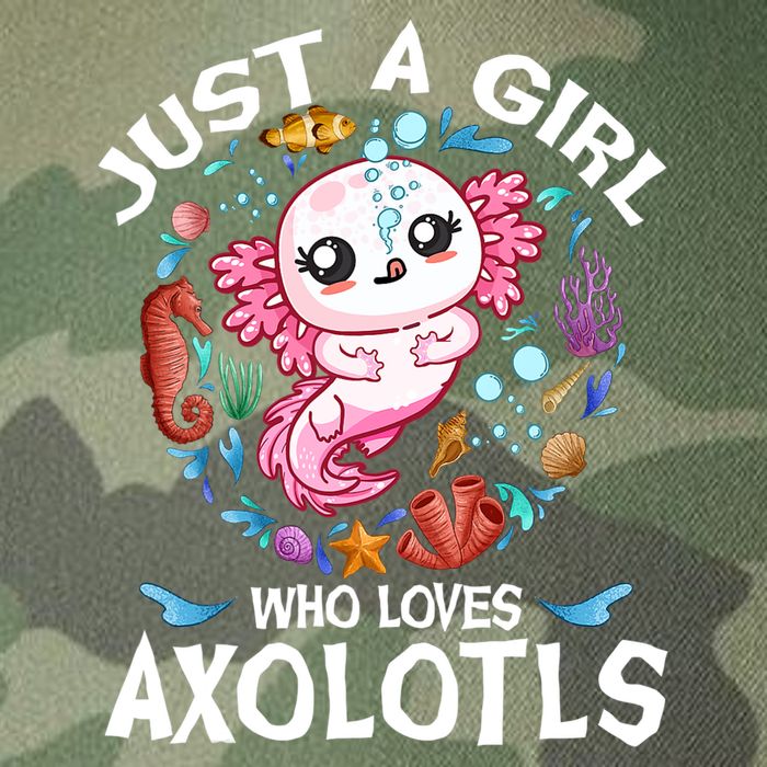 Just a Girl Who Loves Axolotls Cute Axolotl  Legacy Tie Dye Trucker Hat