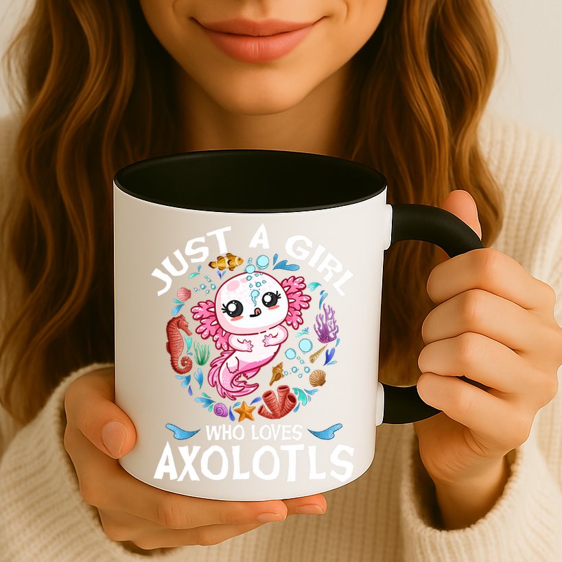Just a Girl Who Loves Axolotls Cute Axolotl  Mug