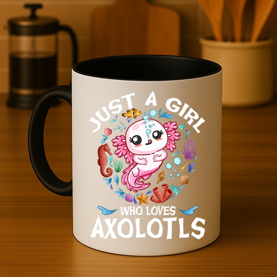 Just a Girl Who Loves Axolotls Cute Axolotl  Mug