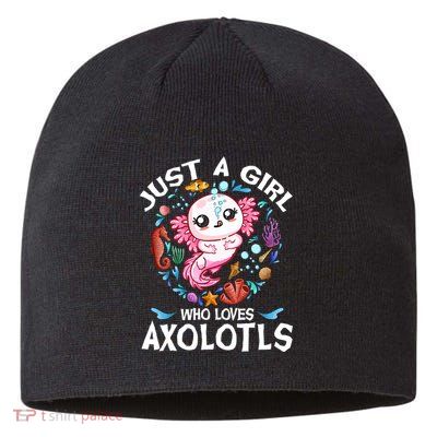 Just a Girl Who Loves Axolotls Cute Axolotl  Sustainable Beanie