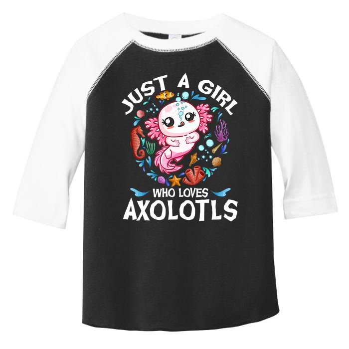 Just a Girl Who Loves Axolotls Cute Axolotl  Toddler Fine Jersey T-Shirt