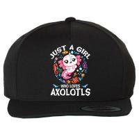 Just a Girl Who Loves Axolotls Cute Axolotl  Wool Snapback Cap