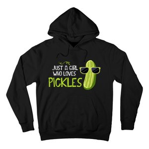 Just A Girl Who Loves Pickles Cuts Pickles Cooking Birthday Hoodie