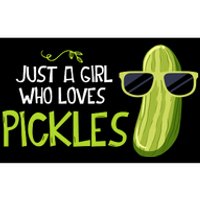 Just A Girl Who Loves Pickles Cuts Pickles Cooking Birthday Bumper Sticker