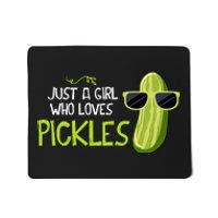 Just A Girl Who Loves Pickles Cuts Pickles Cooking Birthday Mousepad