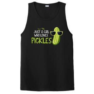 Just A Girl Who Loves Pickles Cuts Pickles Cooking Birthday PosiCharge Competitor Tank