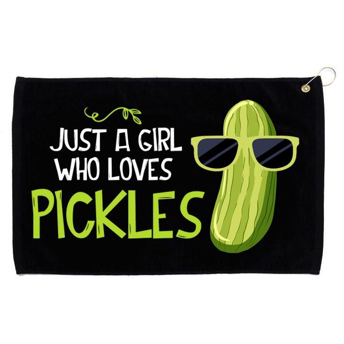 Just A Girl Who Loves Pickles Cuts Pickles Cooking Birthday Grommeted Golf Towel