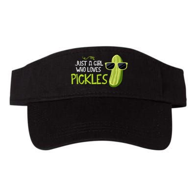 Just A Girl Who Loves Pickles Cuts Pickles Cooking Birthday Valucap Bio-Washed Visor