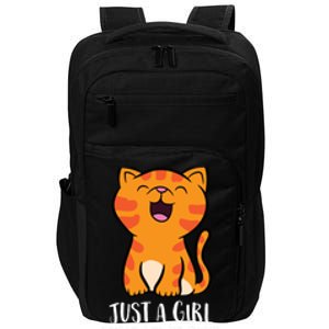 Just A Girl Who Loves Cats Impact Tech Backpack