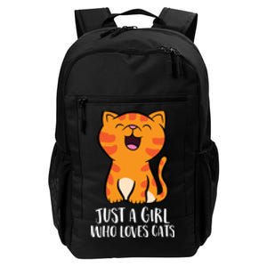 Just A Girl Who Loves Cats Daily Commute Backpack