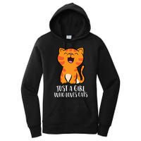 Just A Girl Who Loves Cats Women's Pullover Hoodie