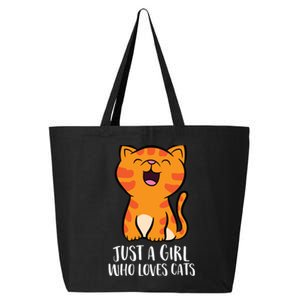 Just A Girl Who Loves Cats 25L Jumbo Tote