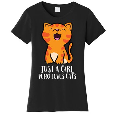 Just A Girl Who Loves Cats Women's T-Shirt