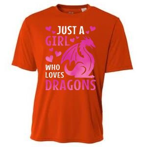 Just A Girl Who Loves Dragons  Cooling Performance Crew T-Shirt