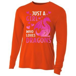 Just A Girl Who Loves Dragons  Cooling Performance Long Sleeve Crew