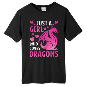 Just A Girl Who Loves Dragons  Tall Fusion ChromaSoft Performance T-Shirt