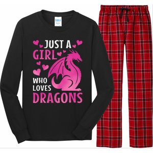 Just A Girl Who Loves Dragons  Long Sleeve Pajama Set