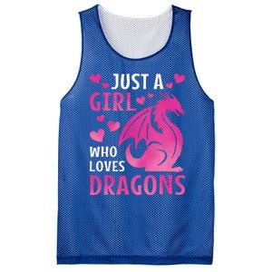 Just A Girl Who Loves Dragons  Mesh Reversible Basketball Jersey Tank