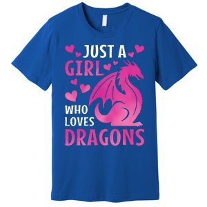 Just A Girl Who Loves Dragons  Premium T-Shirt