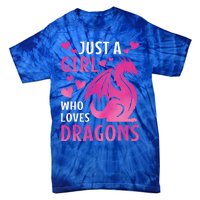 Just A Girl Who Loves Dragons  Tie-Dye T-Shirt