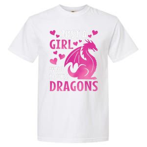 Just A Girl Who Loves Dragons  Garment-Dyed Heavyweight T-Shirt